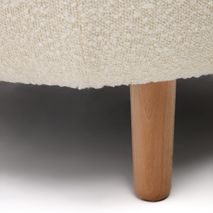 Fauteuil LUISA - Wit fleece KAV S812-10-J33