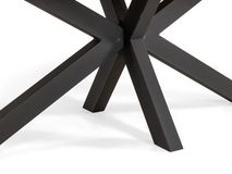 Ovalen eetkamertafel COSTA - Hout/Zwart MXF-251-000539