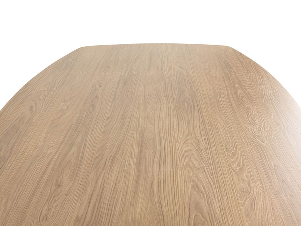 Ovalen eetkamertafel COSTA - Hout/Zwart MXF-251-000539