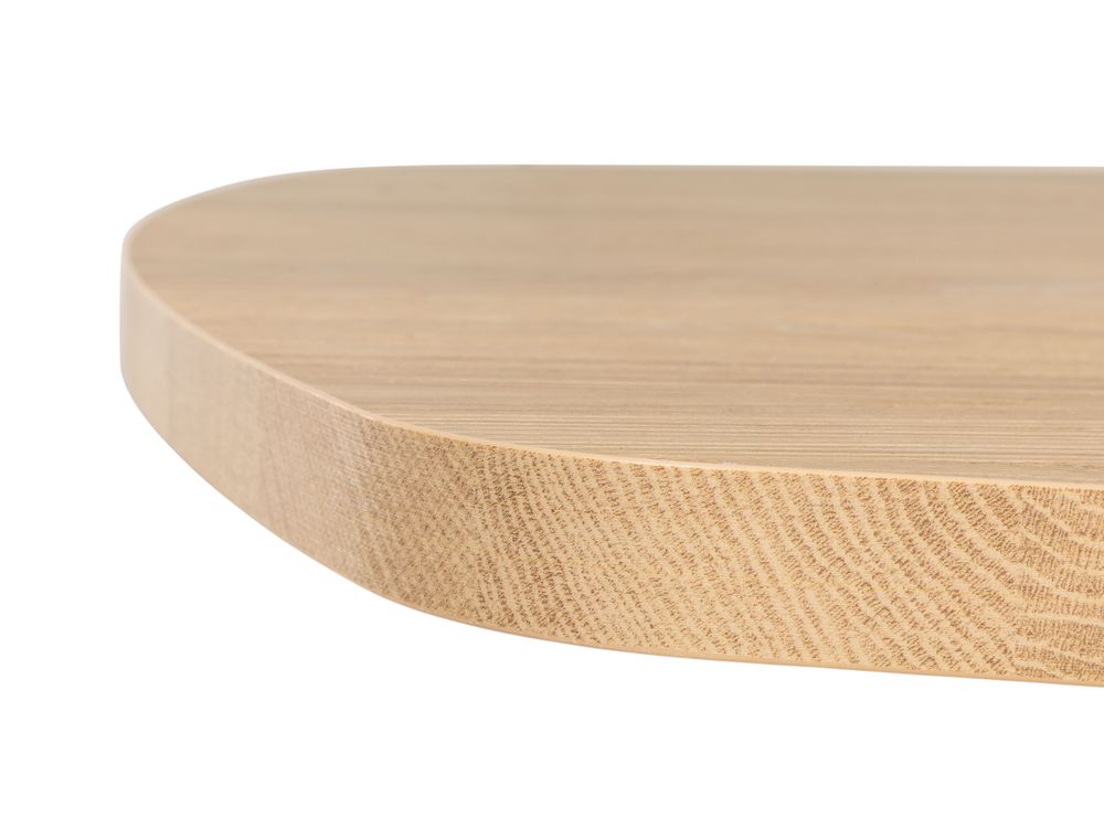 Ovalen eetkamertafel COSTA - Hout/Zwart MXF-251-000539