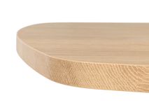 Ovalen eetkamertafel COSTA - Hout/Zwart MXF-251-000539