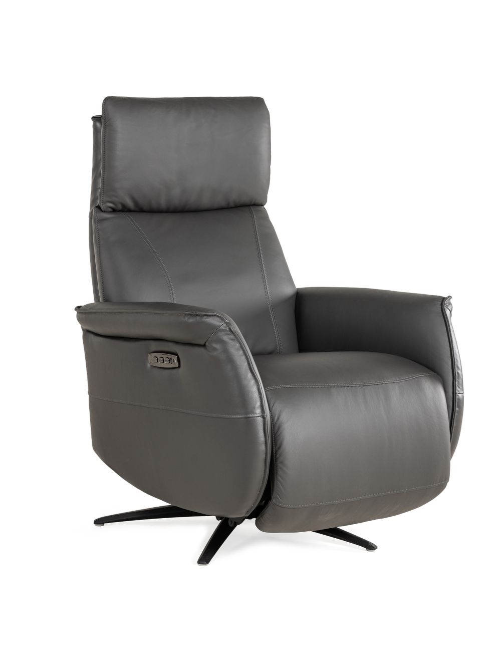 Elektrische relaxfauteuil MATERA - Zwart leder HTL-152-000057-517E