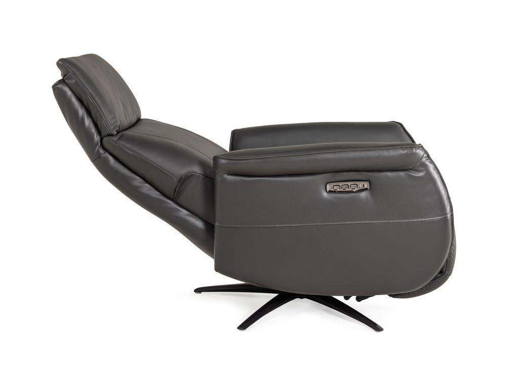 Elektrische relaxfauteuil MATERA - Zwart leder HTL-152-000057-517E