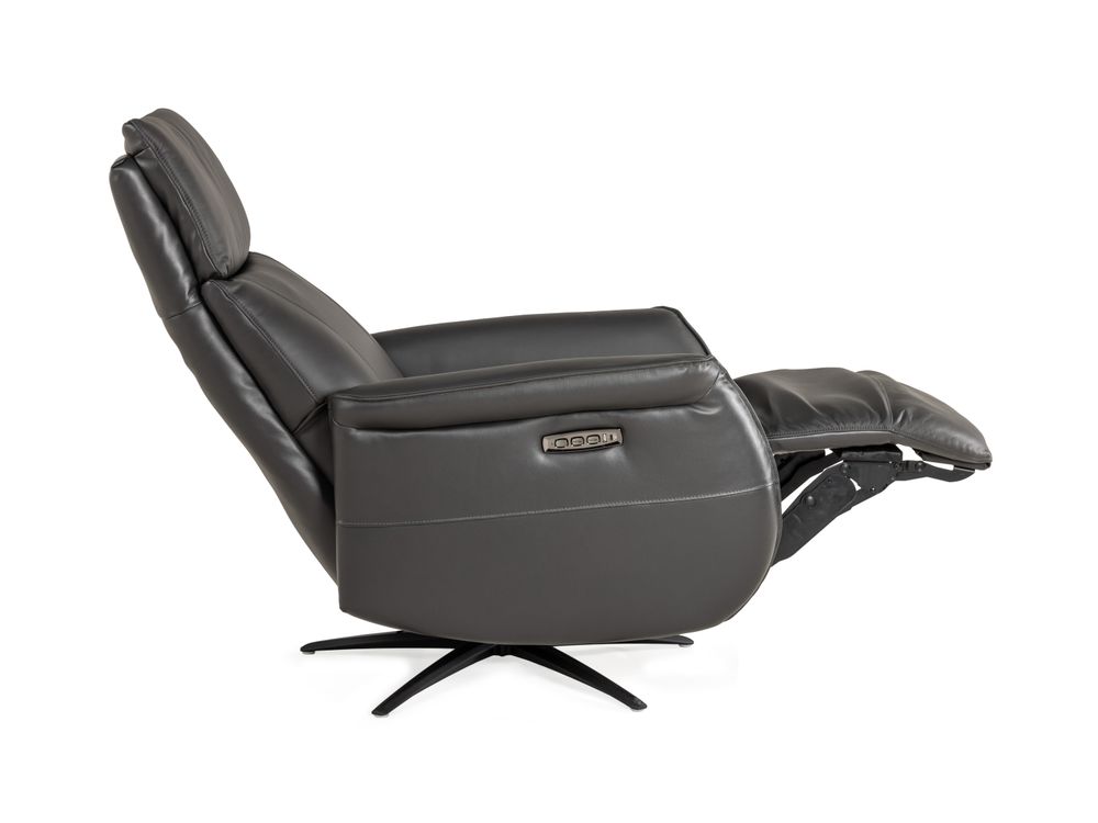 Elektrische relaxfauteuil MATERA - Zwart leder HTL-152-000057-517E