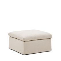 Poef met afneembare hoes ZENIRA - Beige KAV S1500005ED12