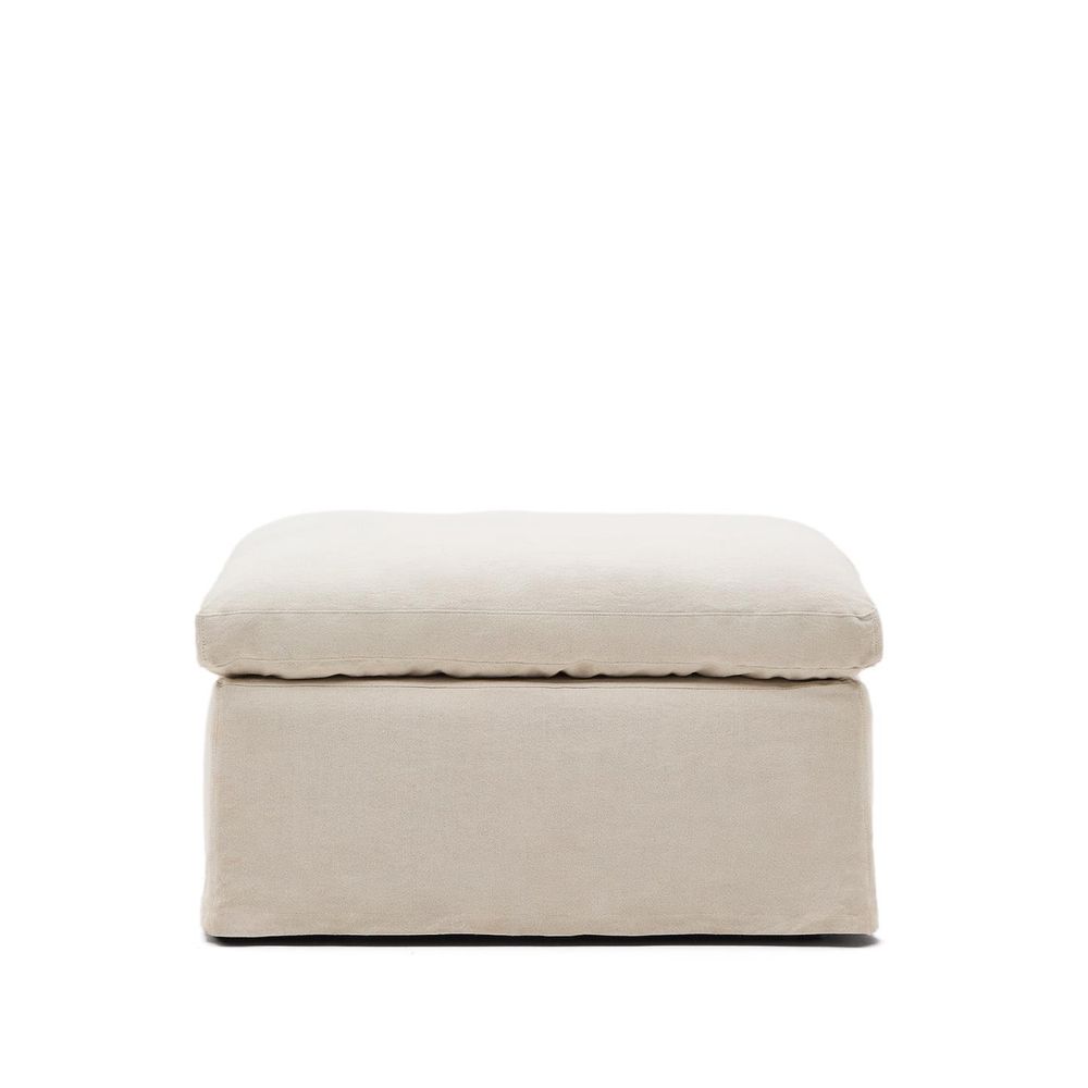Poef met afneembare hoes ZENIRA - Beige KAV S1500005ED12
