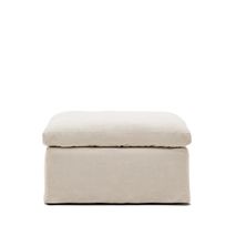 Poef met afneembare hoes ZENIRA - Beige KAV S1500005ED12