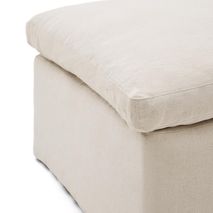 Poef met afneembare hoes ZENIRA - Beige KAV S1500005ED12