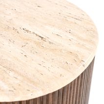 Salontafel MARI - Mangohout/Travertijn ELO 95750