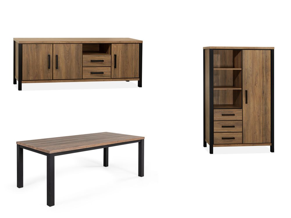 Eetkamer Novara - Sheesham C-MXF-248-EK1