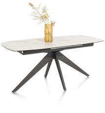 Uitschuifbare eettafel PADOVA - Wit marmer XOO 51650WIT