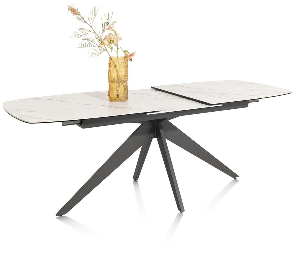Uitschuifbare eettafel PADOVA - Wit marmer XOO 51650WIT