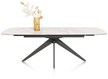 Uitschuifbare eettafel PADOVA - Wit marmer XOO 51650WIT