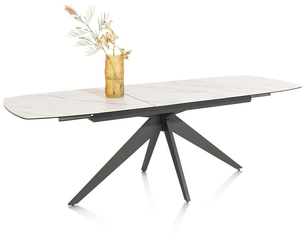 Uitschuifbare eettafel PADOVA - Wit marmer XOO 51650WIT