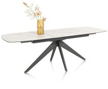 Uitschuifbare eettafel PADOVA - Wit marmer XOO 51650WIT
