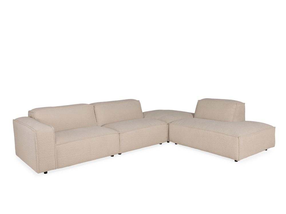 Hoekzetel SQUARE - Ecru bouclé C-ESS-SQ-HKS1