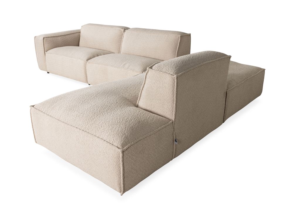 Hoekzetel SQUARE - Ecru bouclé C-ESS-SQ-HKS1