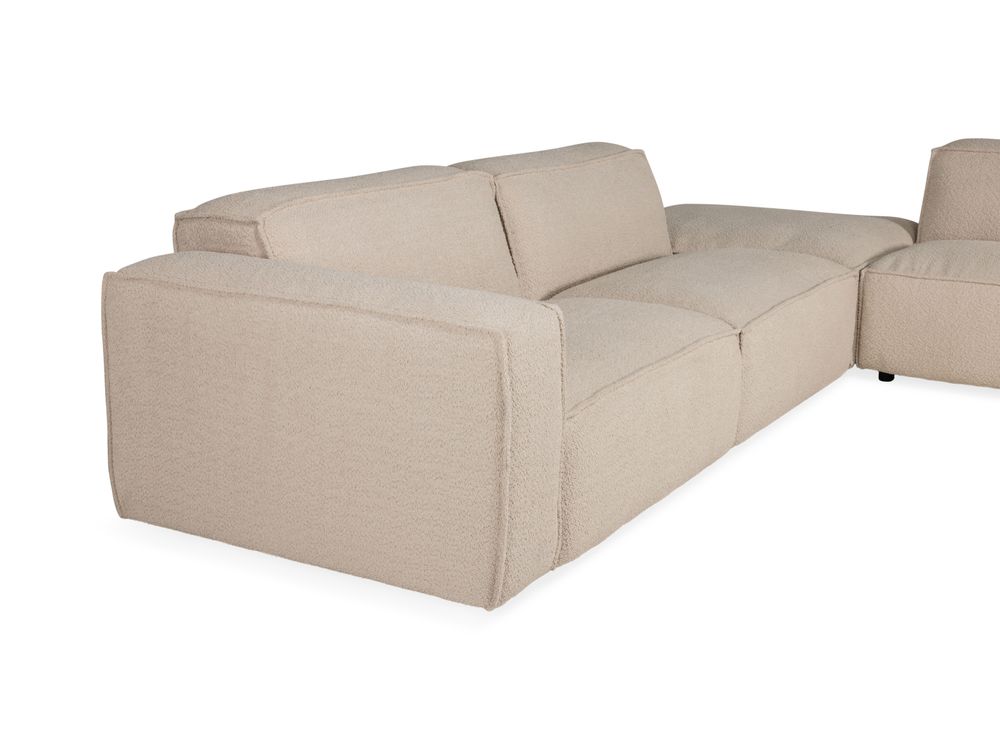 Hoekzetel SQUARE - Ecru bouclé C-ESS-SQ-HKS1