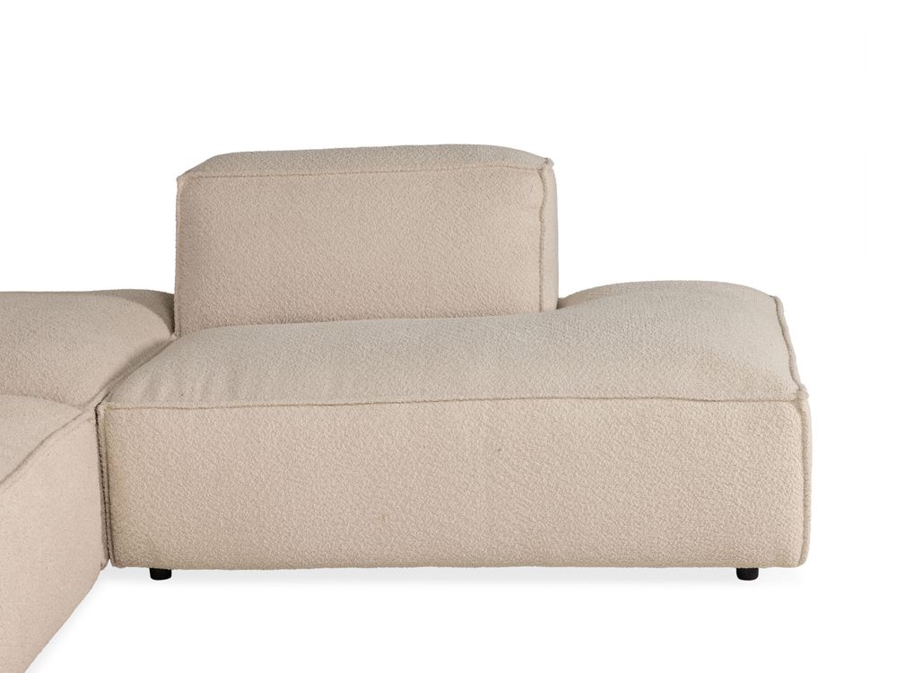 Hoekzetel SQUARE - Ecru bouclé C-ESS-SQ-HKS1