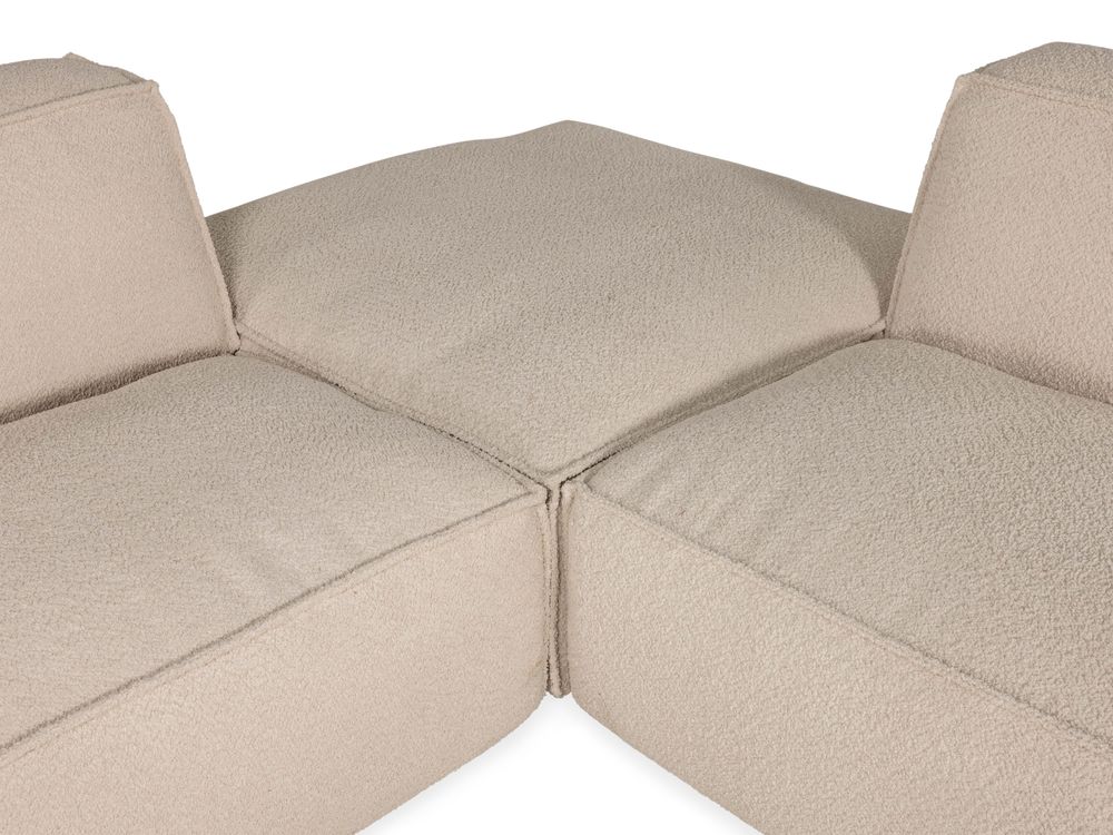 Hoekzetel SQUARE - Ecru bouclé C-ESS-SQ-HKS1