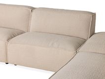 Hoekzetel SQUARE - Ecru bouclé C-ESS-SQ-HKS1