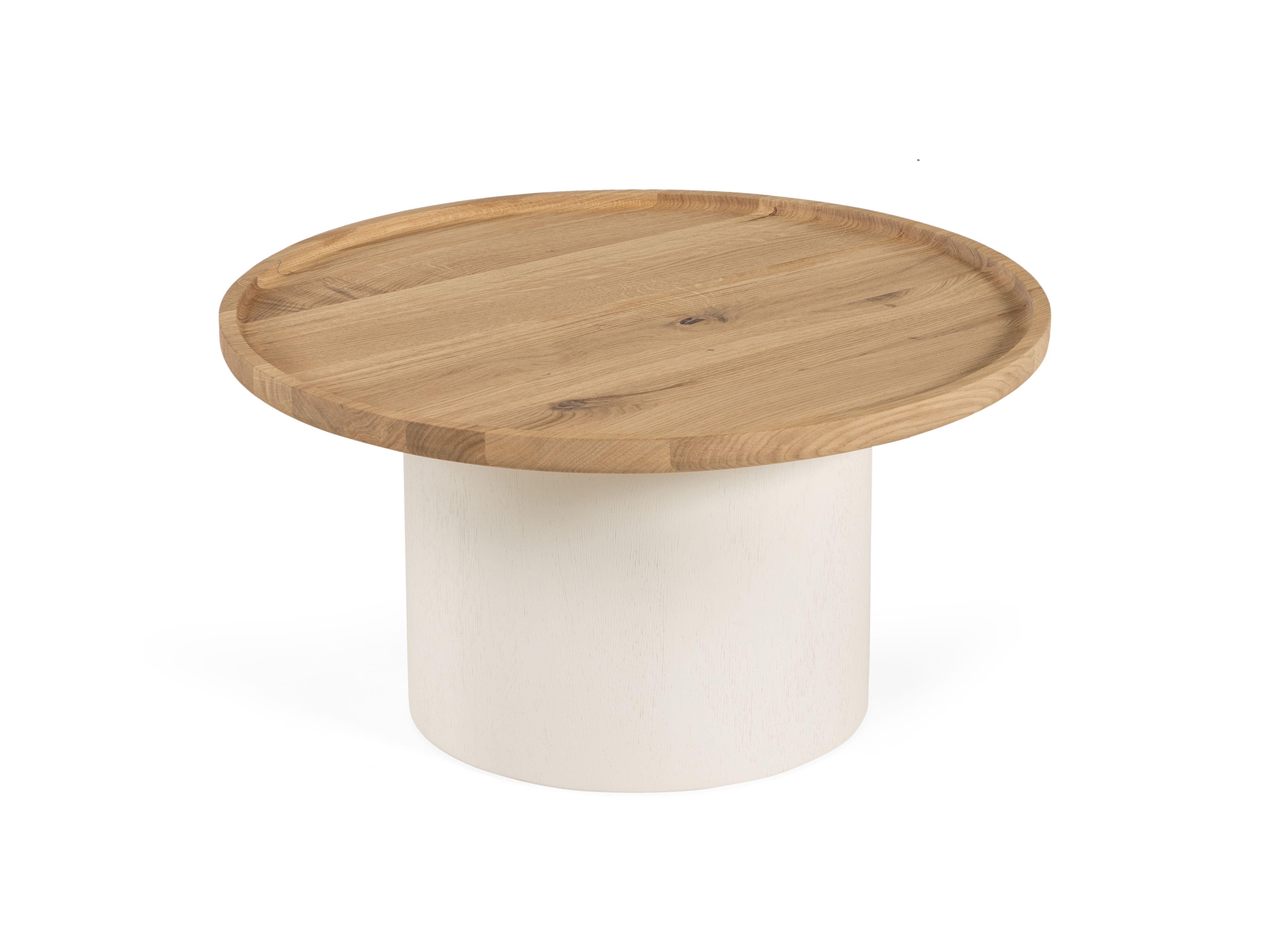 Salontafel SHITAKE - Eiken nature white