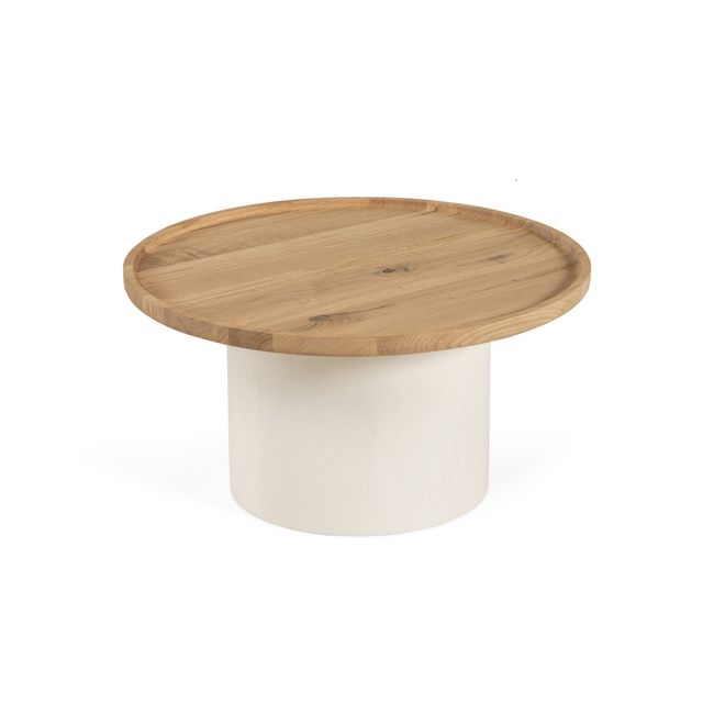 Salontafel SHITAKE - Eiken nature white