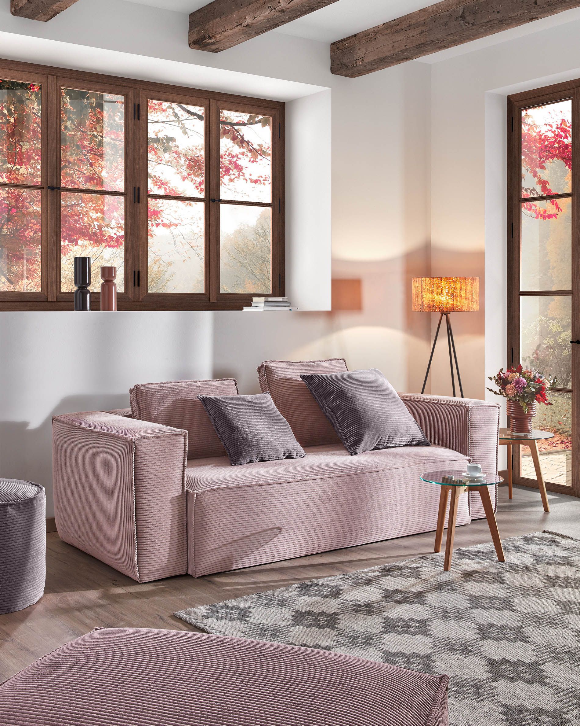 3-zit BLOK - Groen corduroy