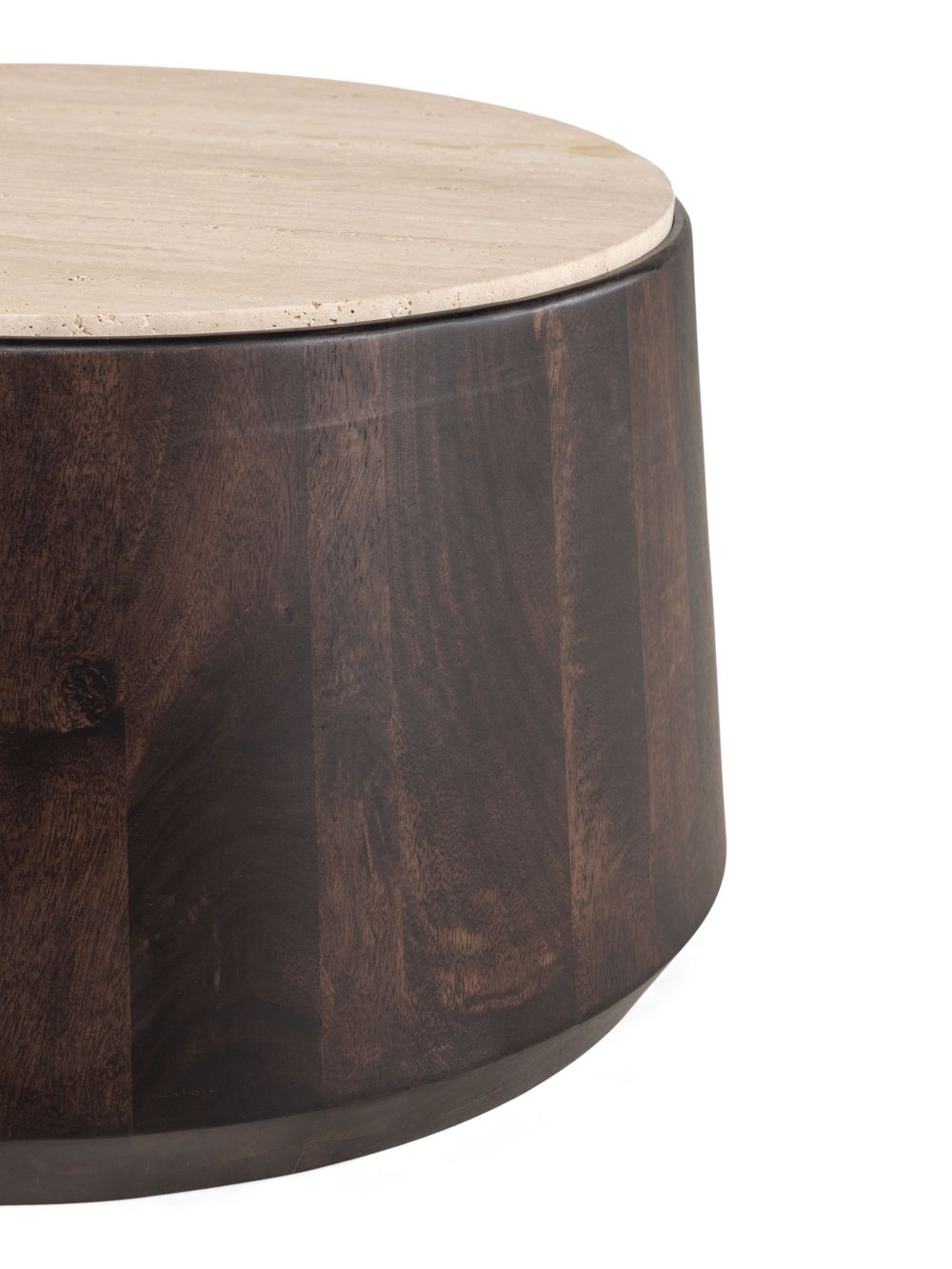 Bijzettafel IOWA - Travertin / Walnoot LFS 147645