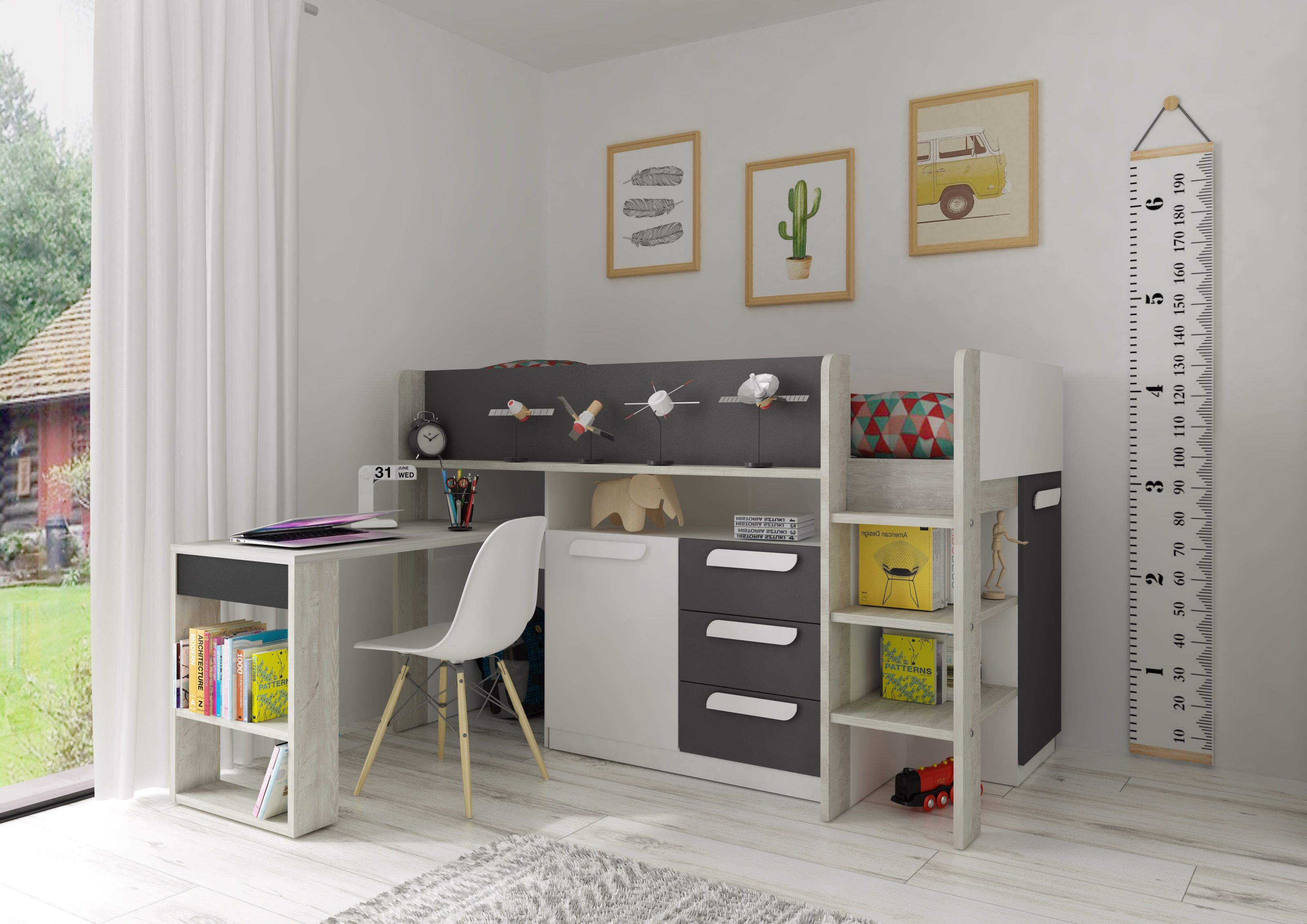 Halfhoogslaper Bo8 - Antraciet