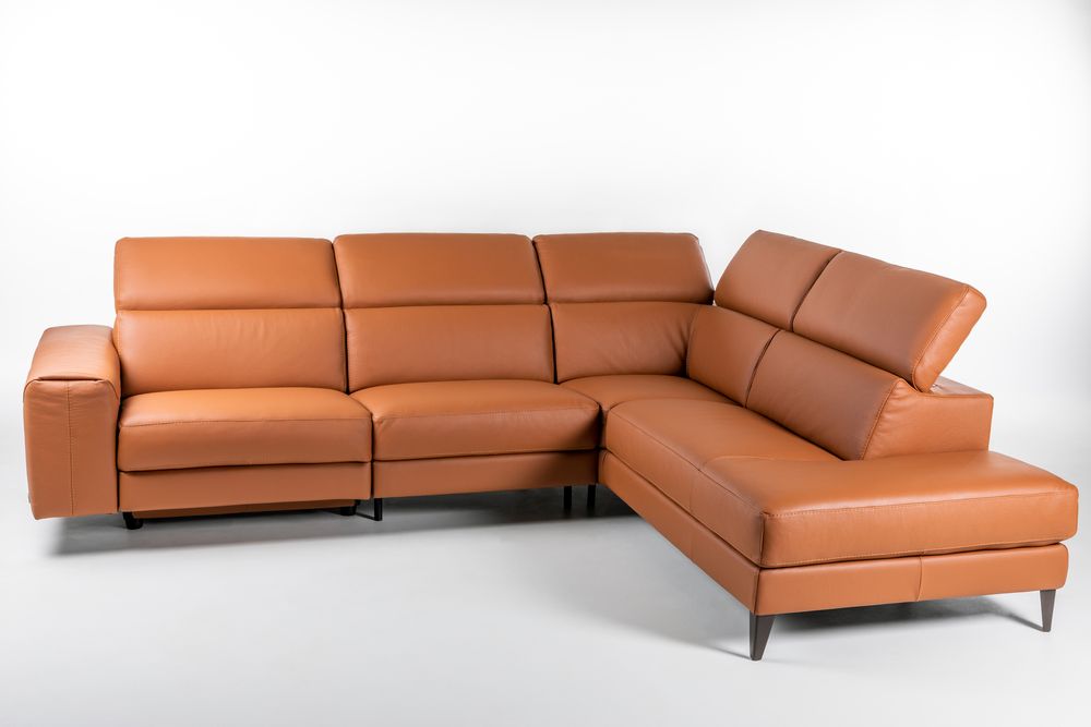 Hoekzetel BENJAMIN - Cognac leder C-CAL-118-HKS-10-BC363