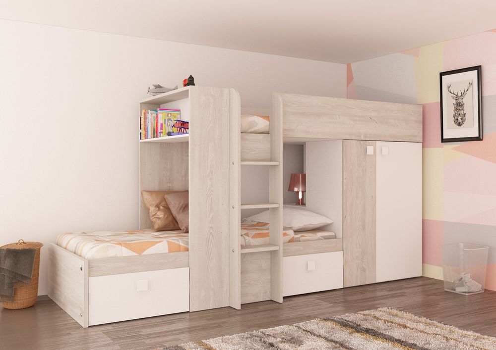 Stapelbed MAXIM - Blauw TRA-1-000002