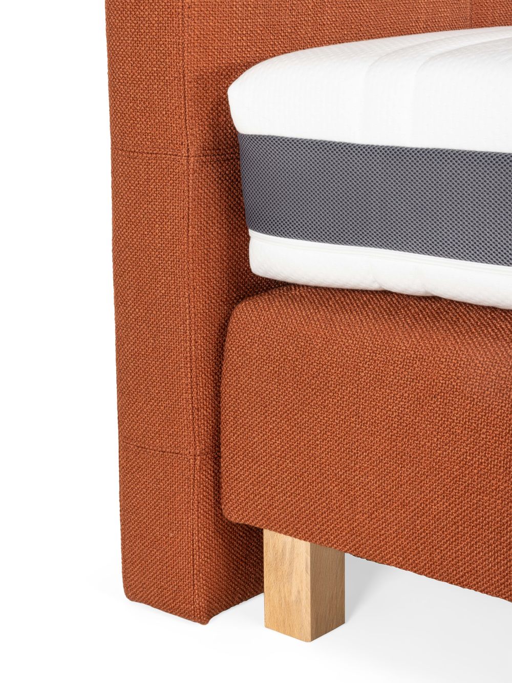 Boxspring BE COMFY incl. matras - Bermuda Brique C-RVR BCO BX180-BB303