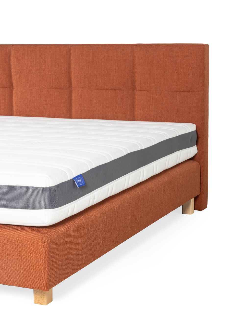 Boxspring BE COMFY incl. matras - Bermuda Brique C-RVR BCO BX180-BB303