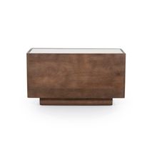 Salontafel HAZEL - Mangohout/Marmer ELO 96103