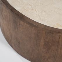 Salontafenset HAZEL - Mangohout/Marmer ELO 96106