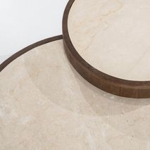 Salontafenset HAZEL - Mangohout/Marmer ELO 96106