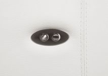 Hoekzetel MAMBO met relax - Leder bianco puro C-CAL-22-HKS-10-370BB