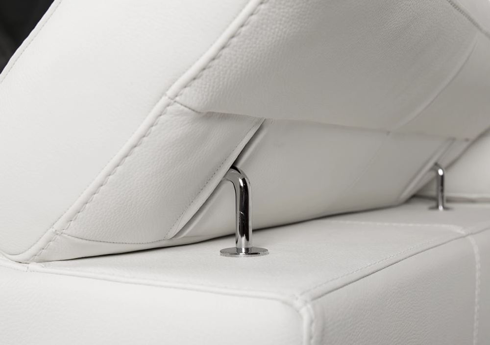 Hoekzetel MAMBO met relax - Leder bianco puro C-CAL-22-HKS-10-370BB