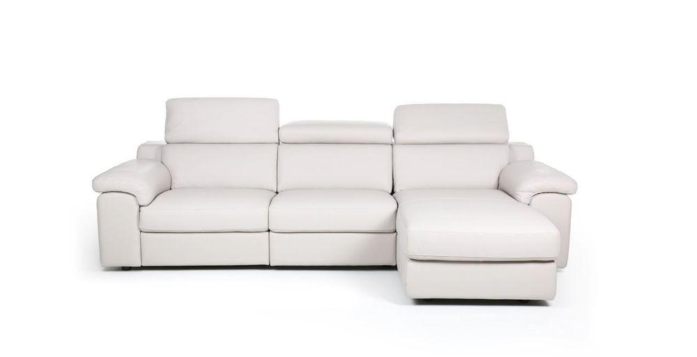 Hoekzetel MAMBO met relax - Leder bianco puro C-CAL-22-HKS-10-370BB