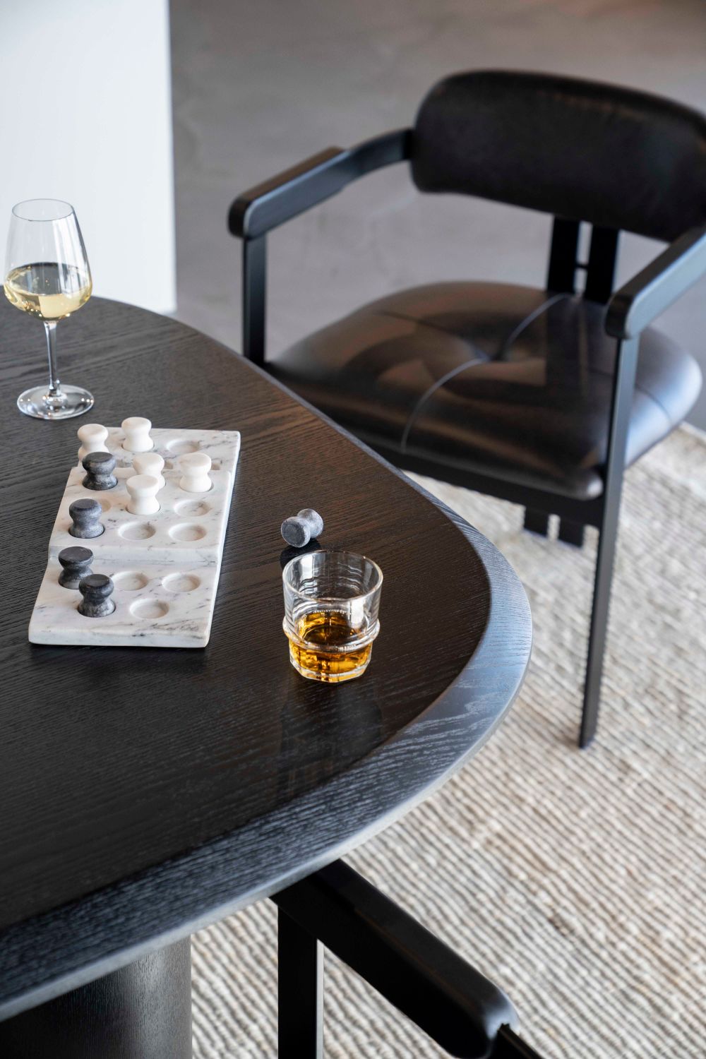 Eettafel WALTER - Zwart ELO 95980