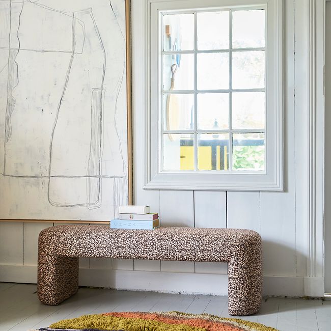 Bankje DORIS - Bloemenprint