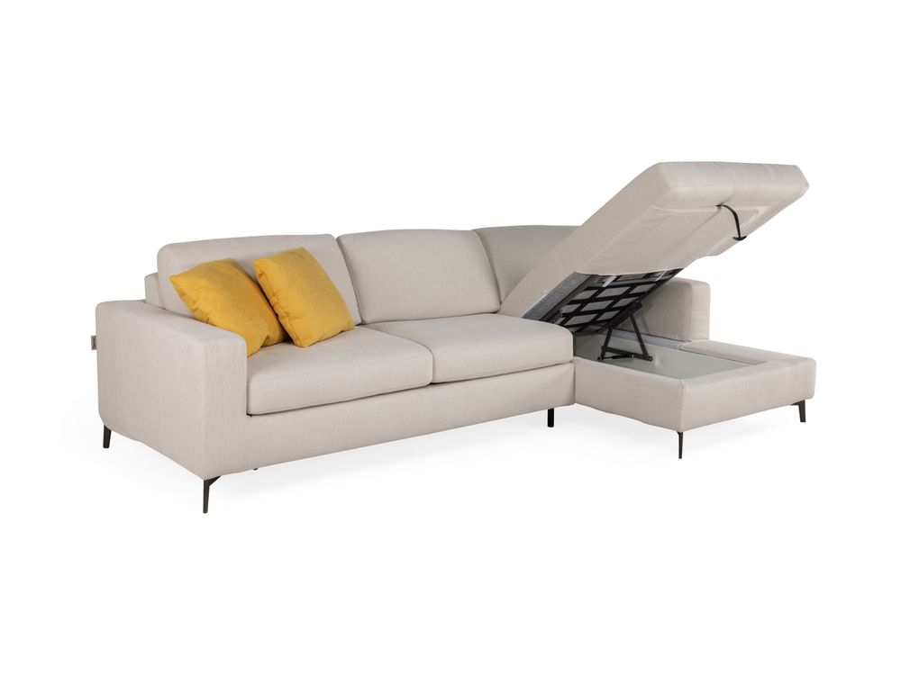 Zetelbed met opbergruimte LISBONA - Beige C-DSL-LI-ZB1