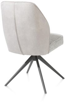 Draaibare eetkamerstoel BELL - Kiezel HEH 48773KIE