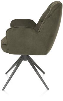 Draaibare armstoel BELL - Mosgroen HEH 48847MGN