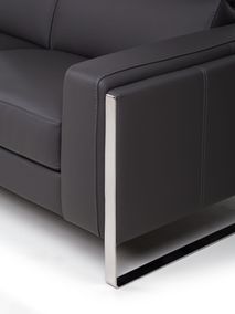 3-zit met 2 elektr. relaxen PIER - Leder gricio sc C-CAL-106-3ZEE-BGS327