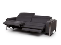 3-zit met 2 elektr. relaxen PIER - Leder gricio sc C-CAL-106-3ZEE-BGS327