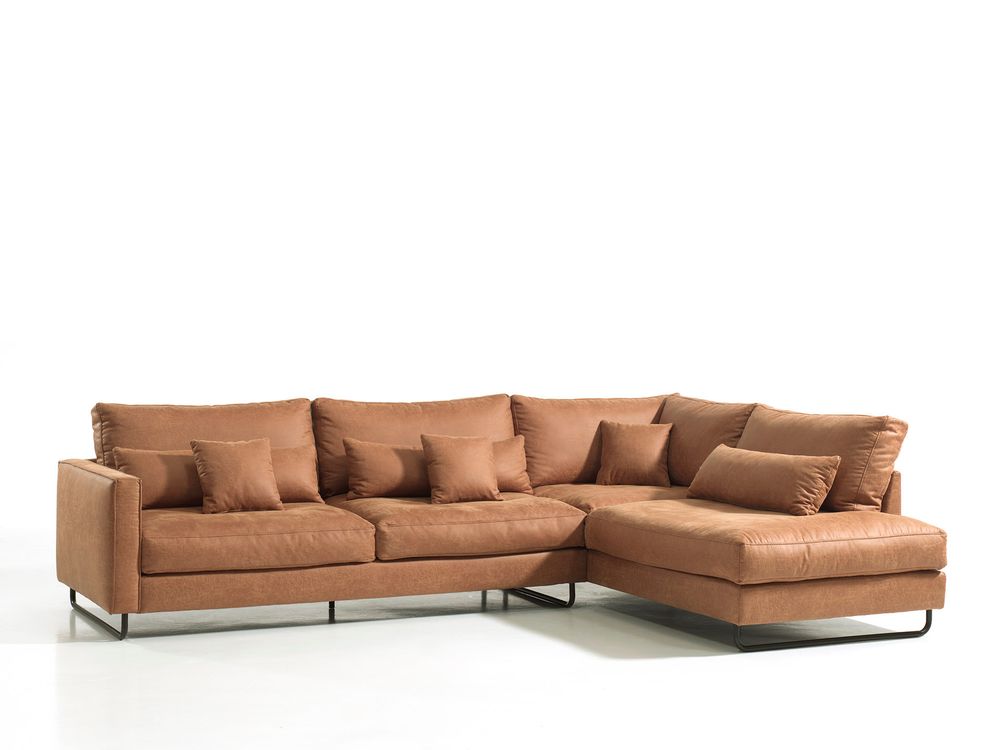 Hoeksalon ELISE - Missouri Cognac C-RIV-44-HKS1