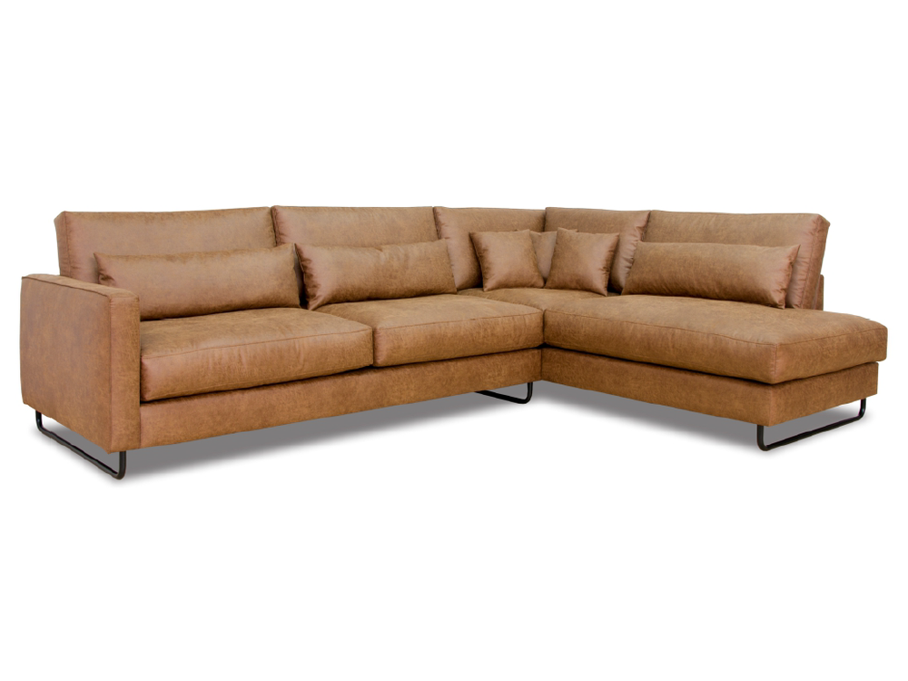 Hoeksalon ELISE - Missouri Cognac C-RIV-44-HKS1