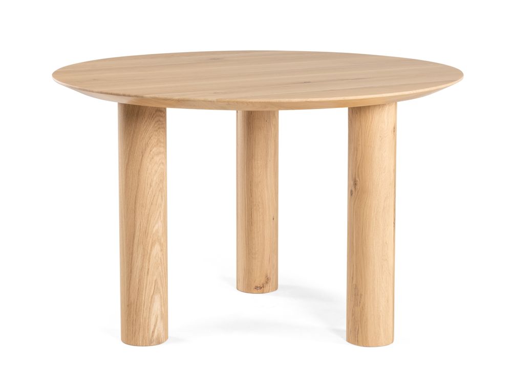 Eetkamertafel TRIO - Eiken Nature White PMP TPY T120-4-ENW